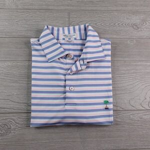 Peter Millar Summer Comfort Polo Shirt Men's Medium Palmetto Golf Club